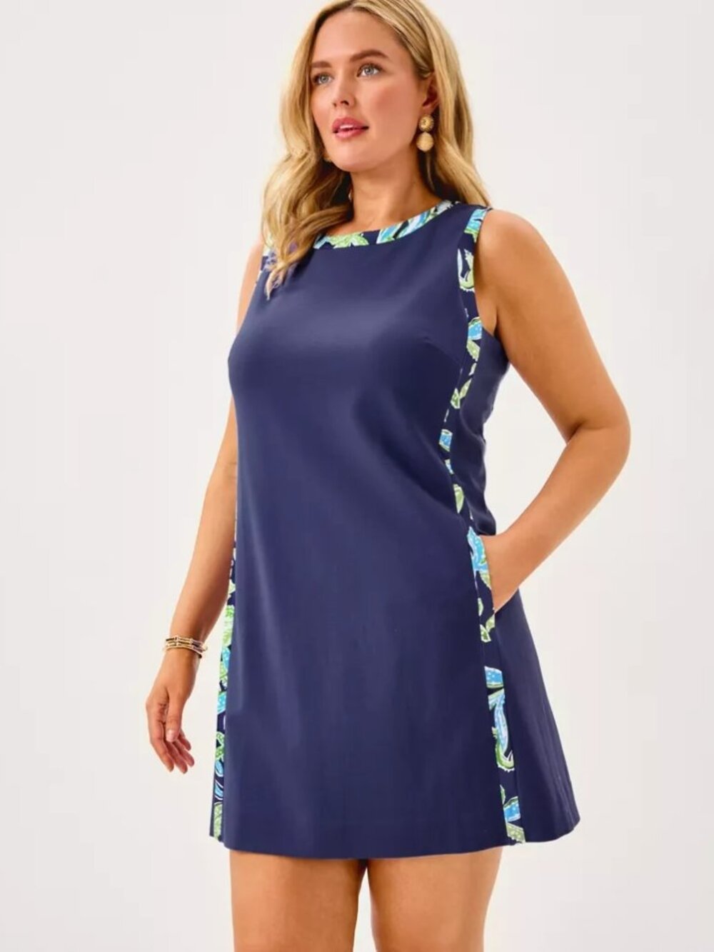 NWT Lilly Pulitzer Mena Shift Dress in Sapphire Pool